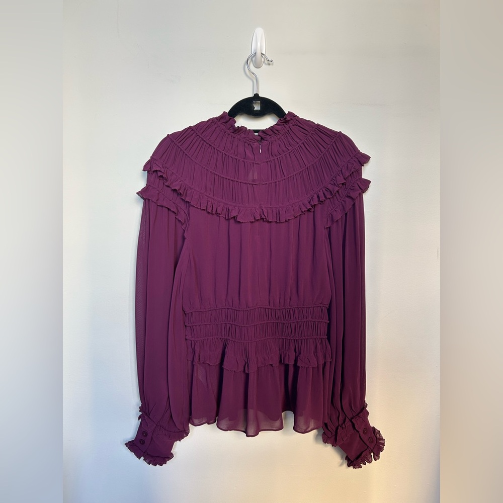 NWT Farm Rio Peplum Ruffle Top - Picture 4 of 7